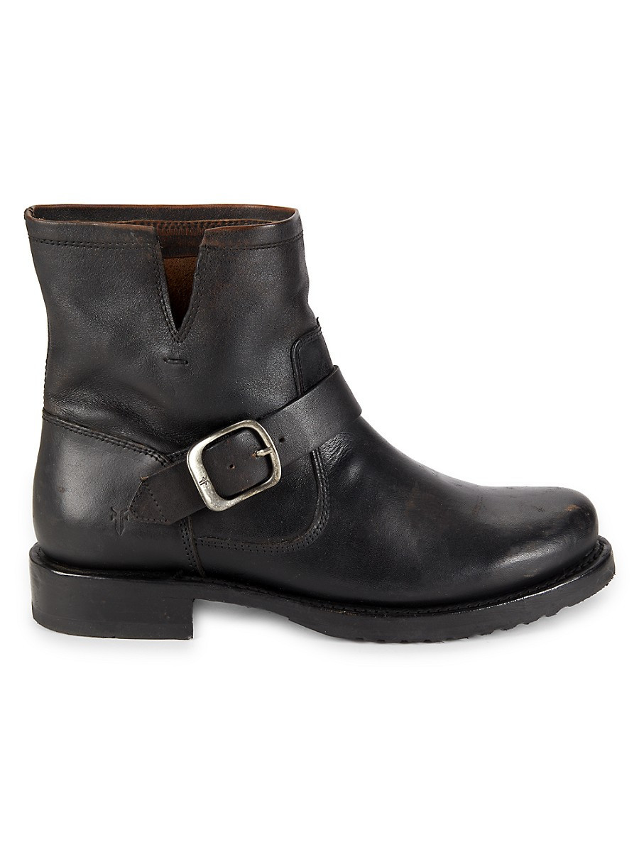 Frye Women's Veronica Leather Booties - Black - Size 6.5 | Saks Fifth Avenue OFF 5TH
