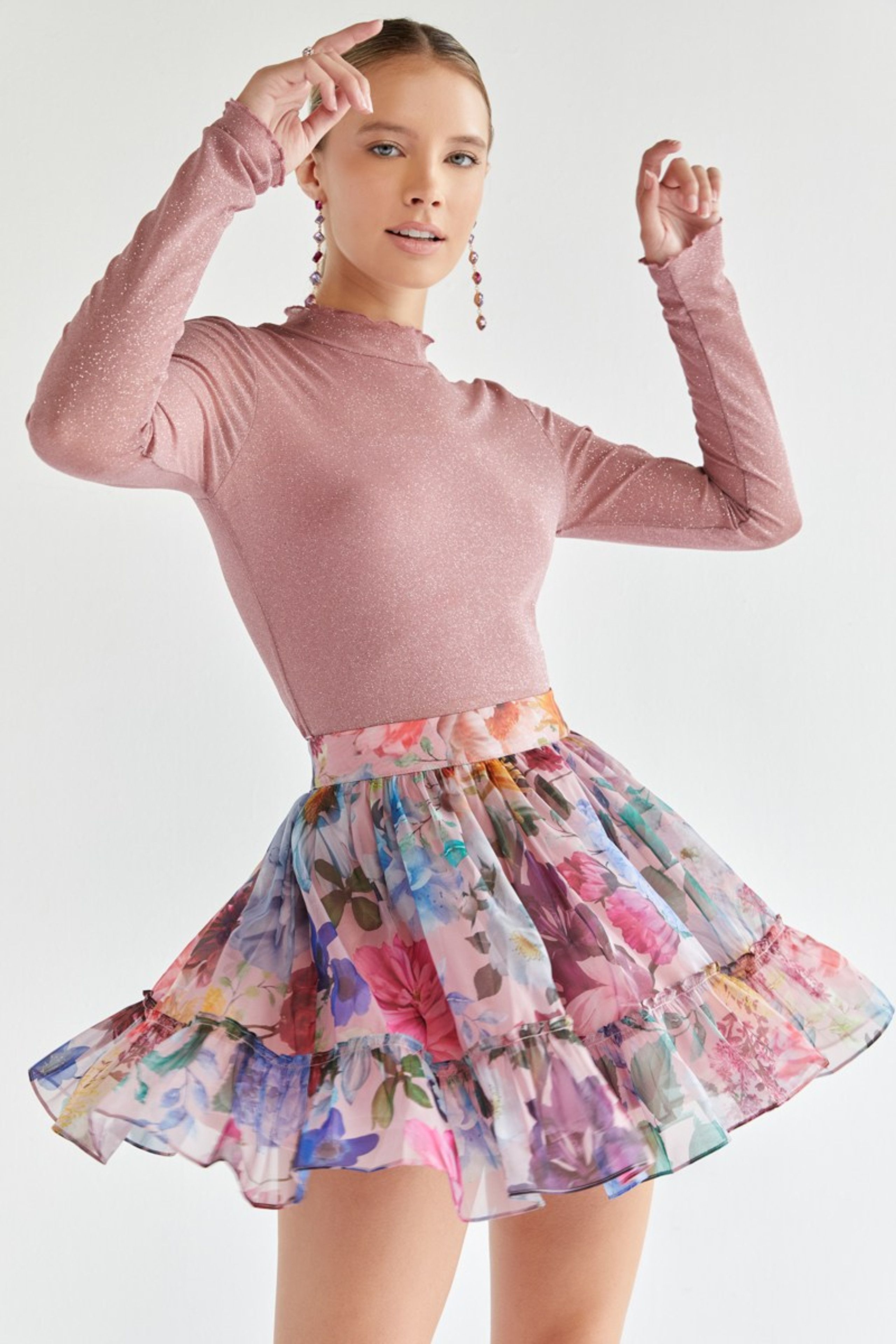 Shellina Flippy Skirt | Francesca's