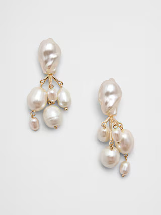Statement Multi Pearl Drop Earrings | Banana Republic Factory