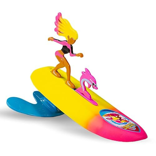 Surfer Dudes Legends & Surfer Pets Wave Powered Mini-Surfer, Pet and Surfboard Beach Toy - Supertubes Samantha and Swell | Amazon (US)