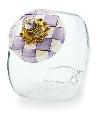 Violet Check Handmade Cookie Jar | Macy's