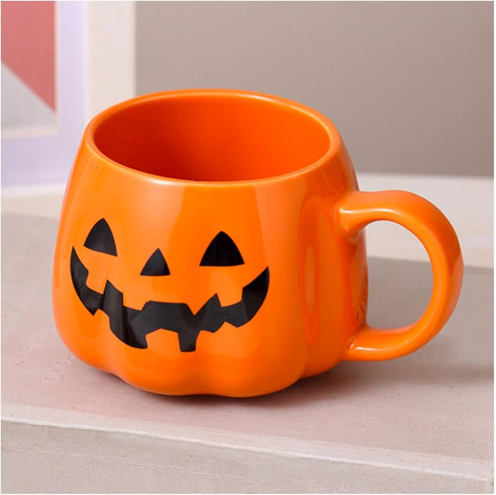 Mycheny Halloween Creative Pumpkin Coffee Mug, Fall Autumn Coffee Mugs, Cute Orange Ceramic Pumpk... | Amazon (US)