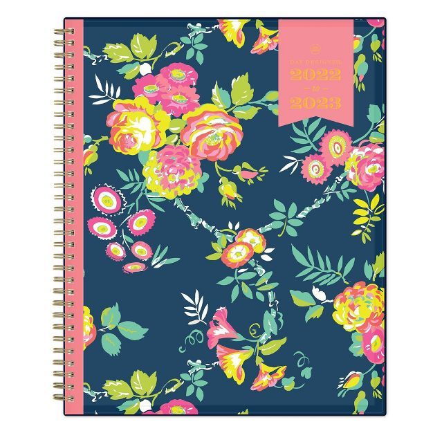 2022-23 Academic Planner Weekly/Monthly 8.5"x11" Clear Pocket Peyton Navy - Day Designer | Target