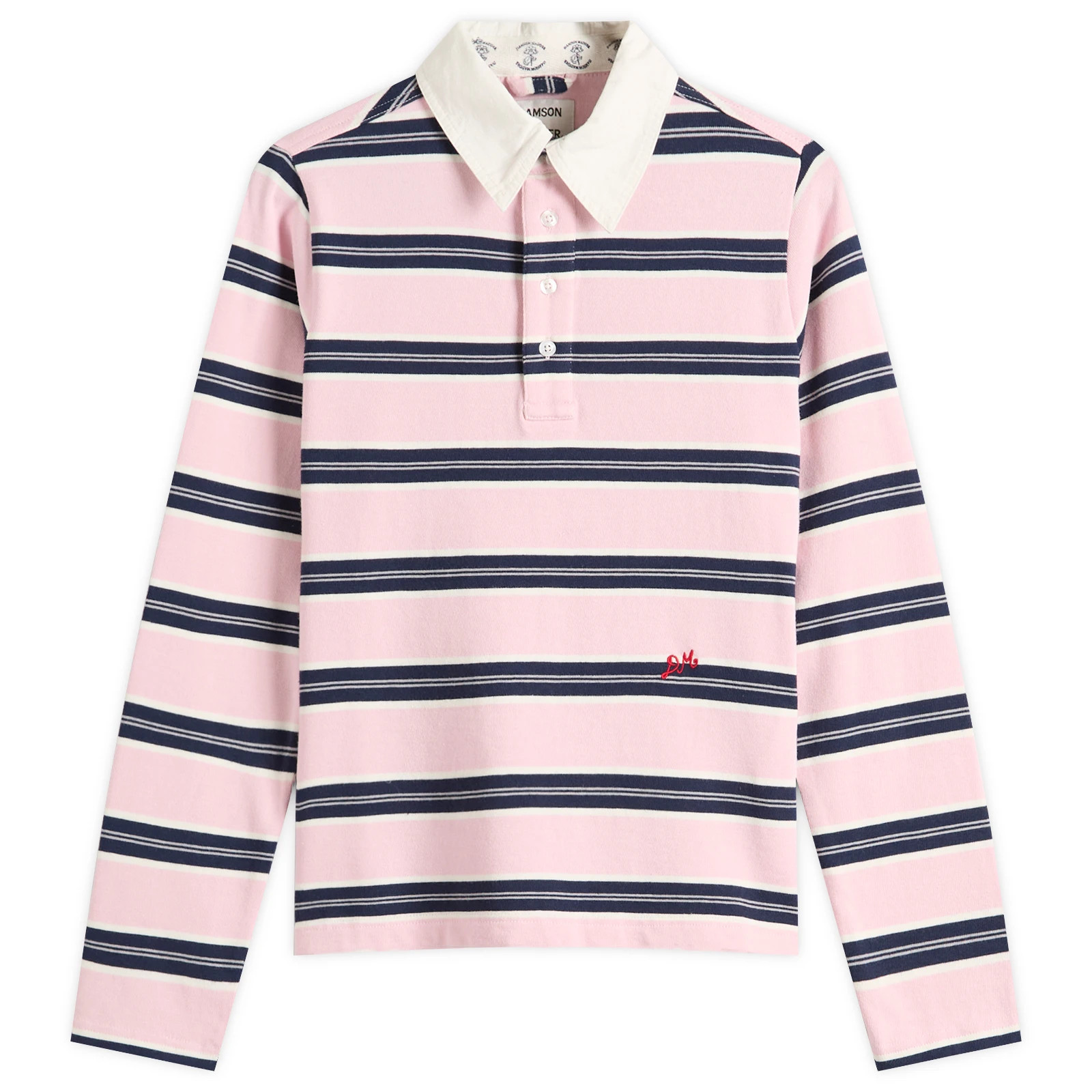 Damson Madder Women's Cassia Shrunken Rugby Pink | END. Clothing