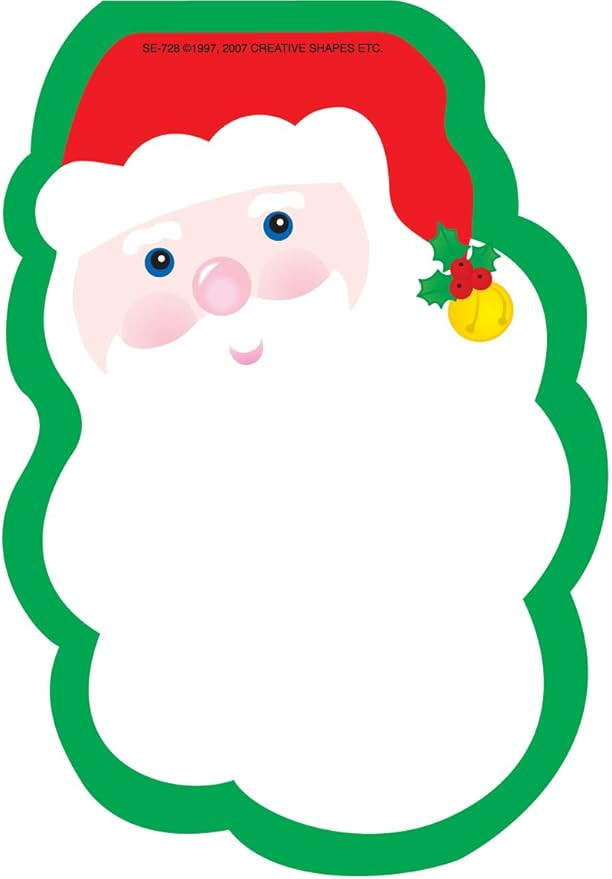 Santa Face Mini Notepad- Create for for Winter, Christmas, Crafts, Decorations, Kids’ School Cr... | Amazon (US)