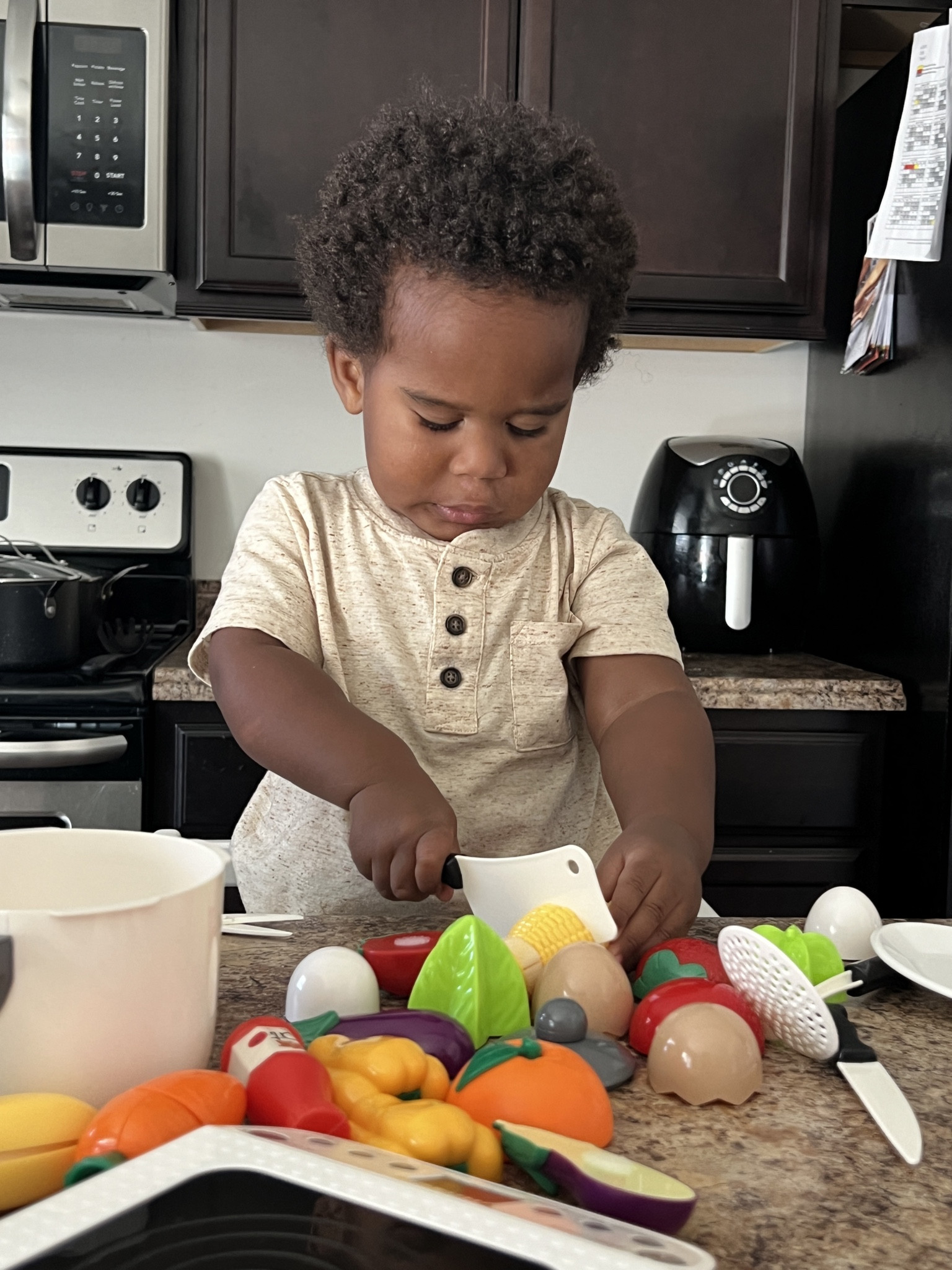 Judah can chop up his veggies right alongside me. He doesn’t even know he’s developing his fine motor and focus skills! 

#LTKfindsunder50 #LTKkids #LTKfamily
