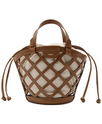 Arezzo Petra Small Leather Bucket Bag - Macy's | Macy's