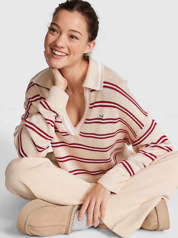 Cambridge Knit Prep Polo Sweater | Victoria's Secret (US / CA )