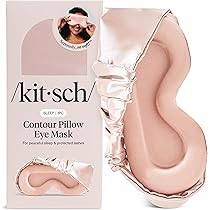 Kitsch Contour Pillow Eye Mask – Softer Than Silk Eye Masks for Sleep, Blindfold Sleep Masks for Women & Men, No Eye Pressure, Lightweight, Eye Care, Travel Essentials - Blush | Amazon (US)