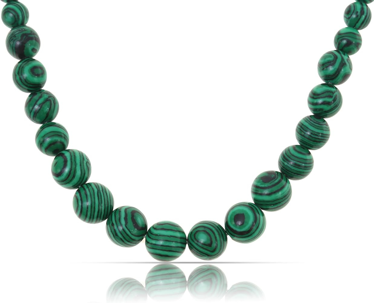 Made by Nami Malachite Necklace for Women Natural Green Gemstone Beads Protection Necklace | Amazon (US)