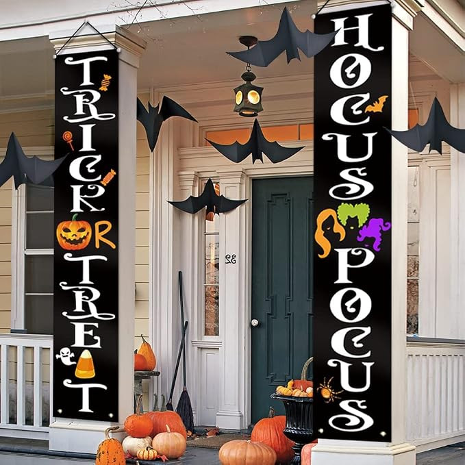 ORIENTAL CHERRY Halloween Decorations Outdoor - Halloween Decor - Trick Or Treat Hocus Pocus Larg... | Amazon (US)