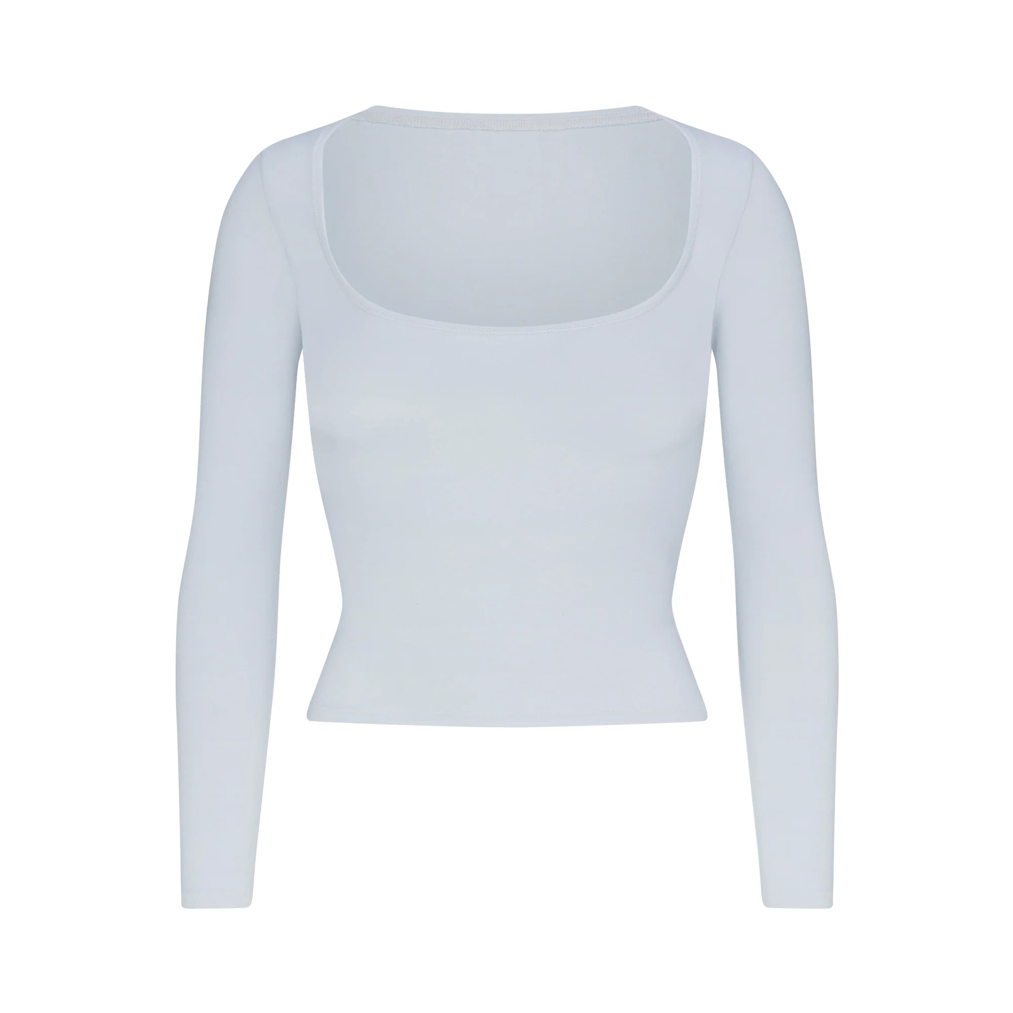 SCOOP NECK LONG SLEEVE TOP | SKIMS (US)