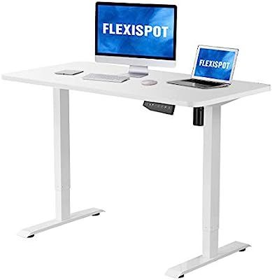 Flexispot Electric Stand Up Desk Workstation with Desktop 48 x 30 Inches Whole-Piece Desk Ergonom... | Amazon (US)