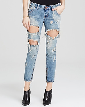 One Teaspoon Jeans - Freebirds Distressed Skinny in Brave | Bloomingdale's (US)