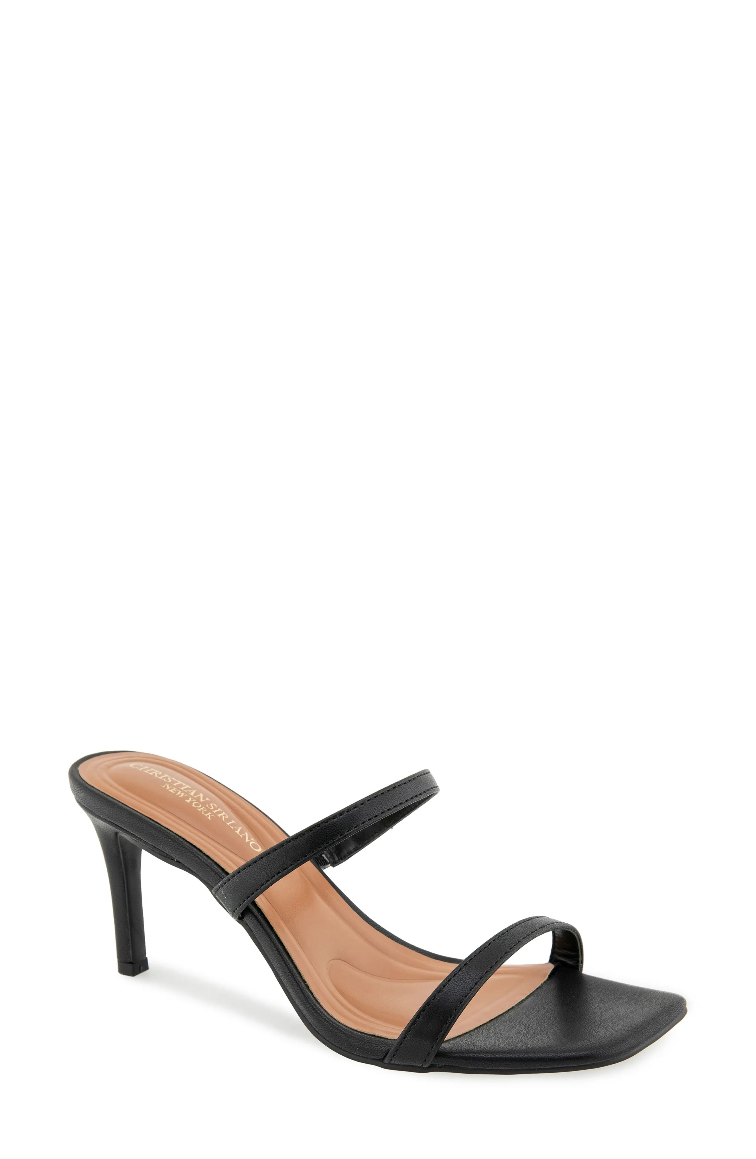 Christian Siriano New York Salin Sandal in Black at Nordstrom, Size 7.5 | Nordstrom