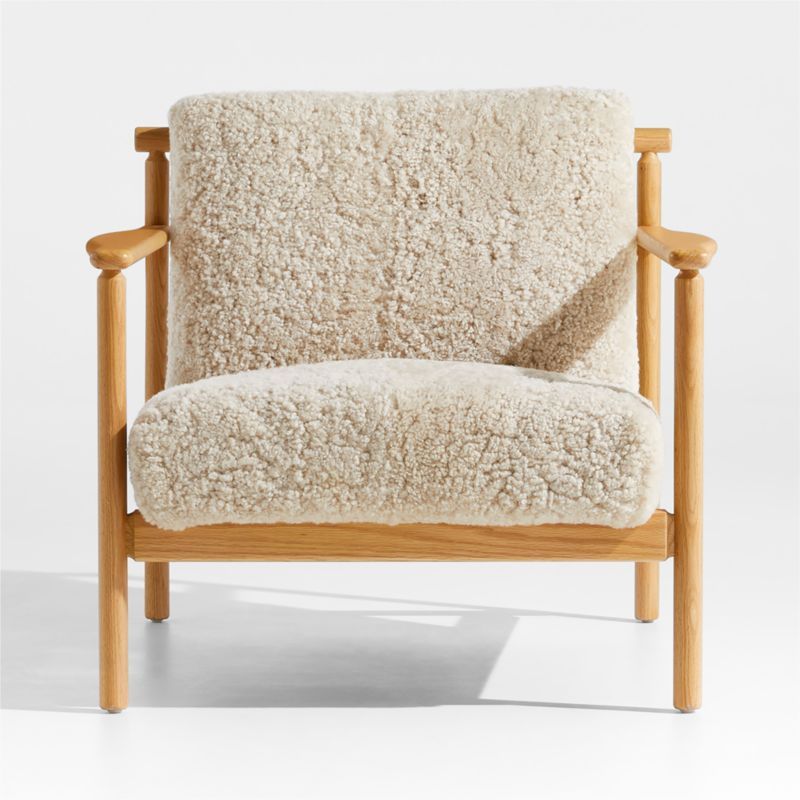 Ojai Shearling Accent Chair + Reviews | Crate & Barrel | Crate & Barrel