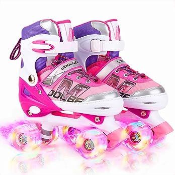 Sowume Adjustable Roller Skates for Girls and Women, All 8 Wheels of Girl's Skates Shine, Safe an... | Amazon (US)