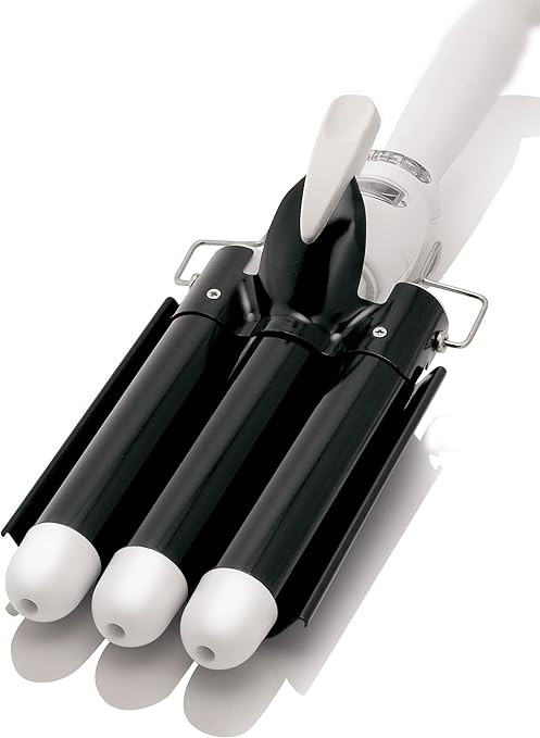 Alure Three Barrel Hair Waver/Crimper with LCD Temperature Display in Celsius - 1 Inch Ceramic To... | Amazon (US)