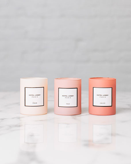 Hotel Lobby Candle Paris Votive Trio | Neiman Marcus