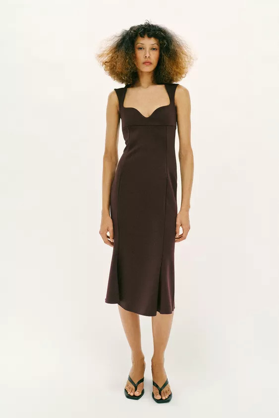 SWEETHEART NECKLINE DRESS | Zara US