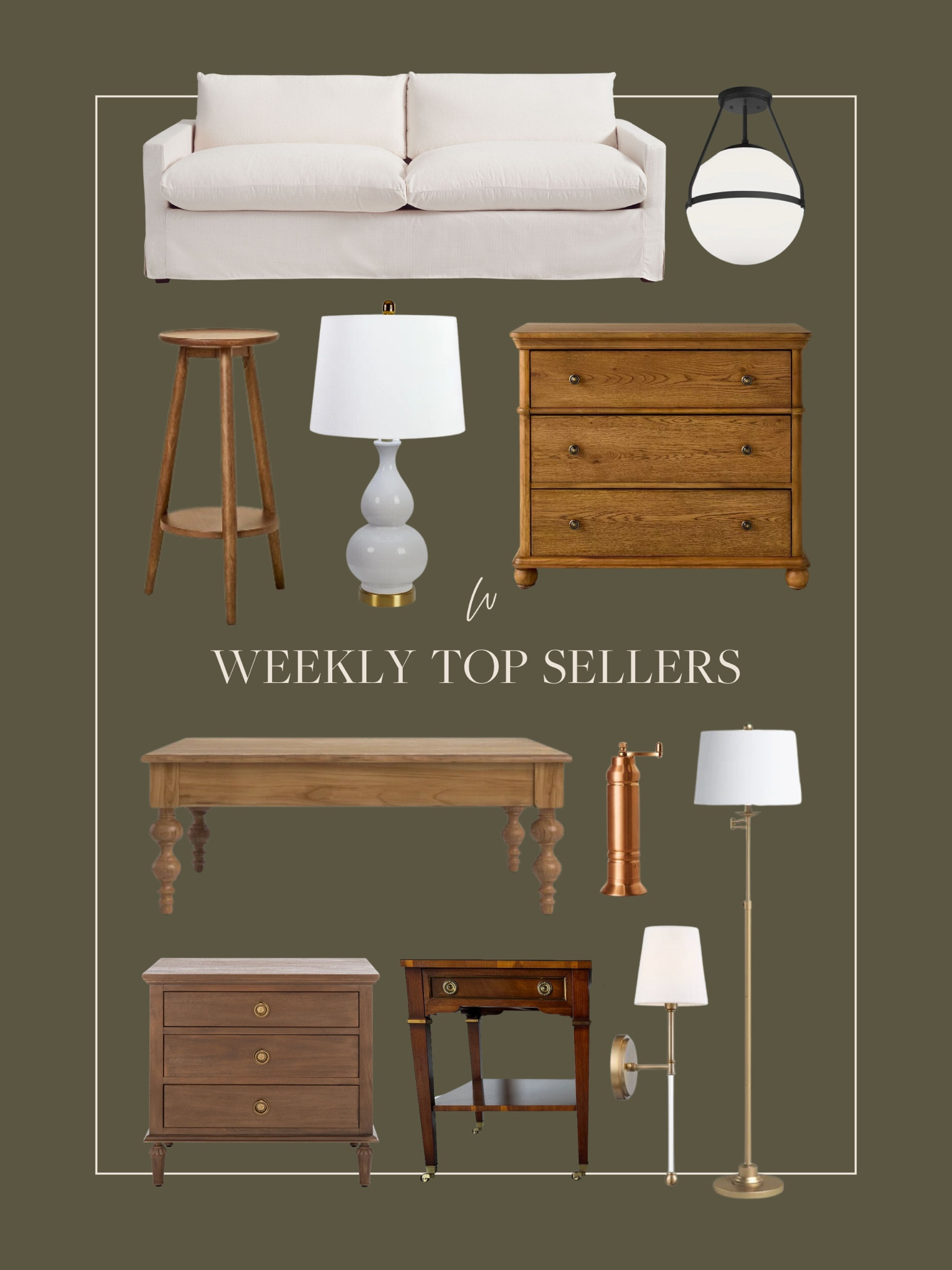 This week’s top sellers! A mix of pieces I love, recent fall finds, and timeless favorites! Coffee tables, nightstands, lighting, vintage finds and more! 

#LTKHome #LTKStyleTip