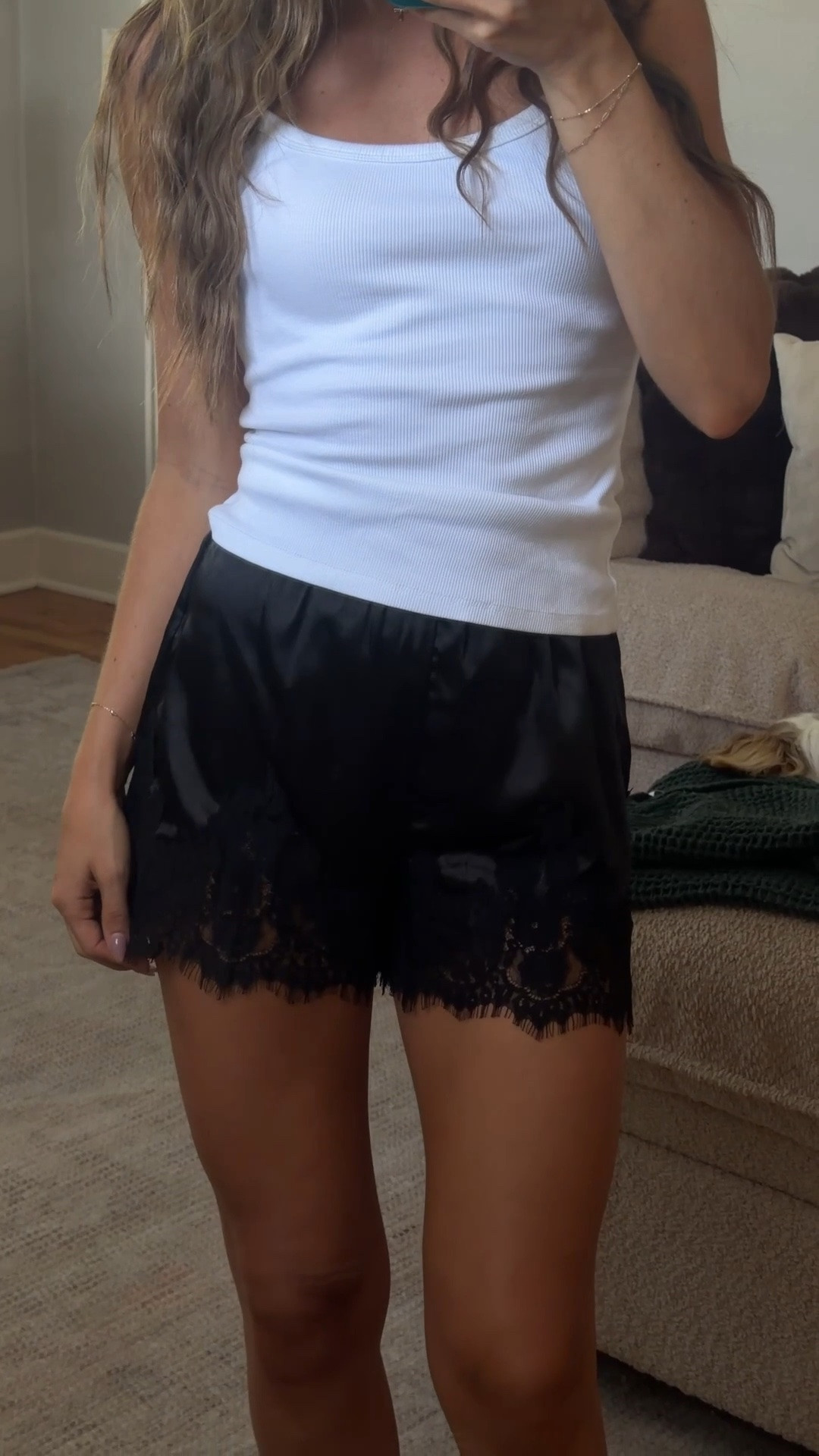 aritzia satin shorts for less 🫶🏼🔗

#LTKootd #LTKPetite #LTKSaleAlert