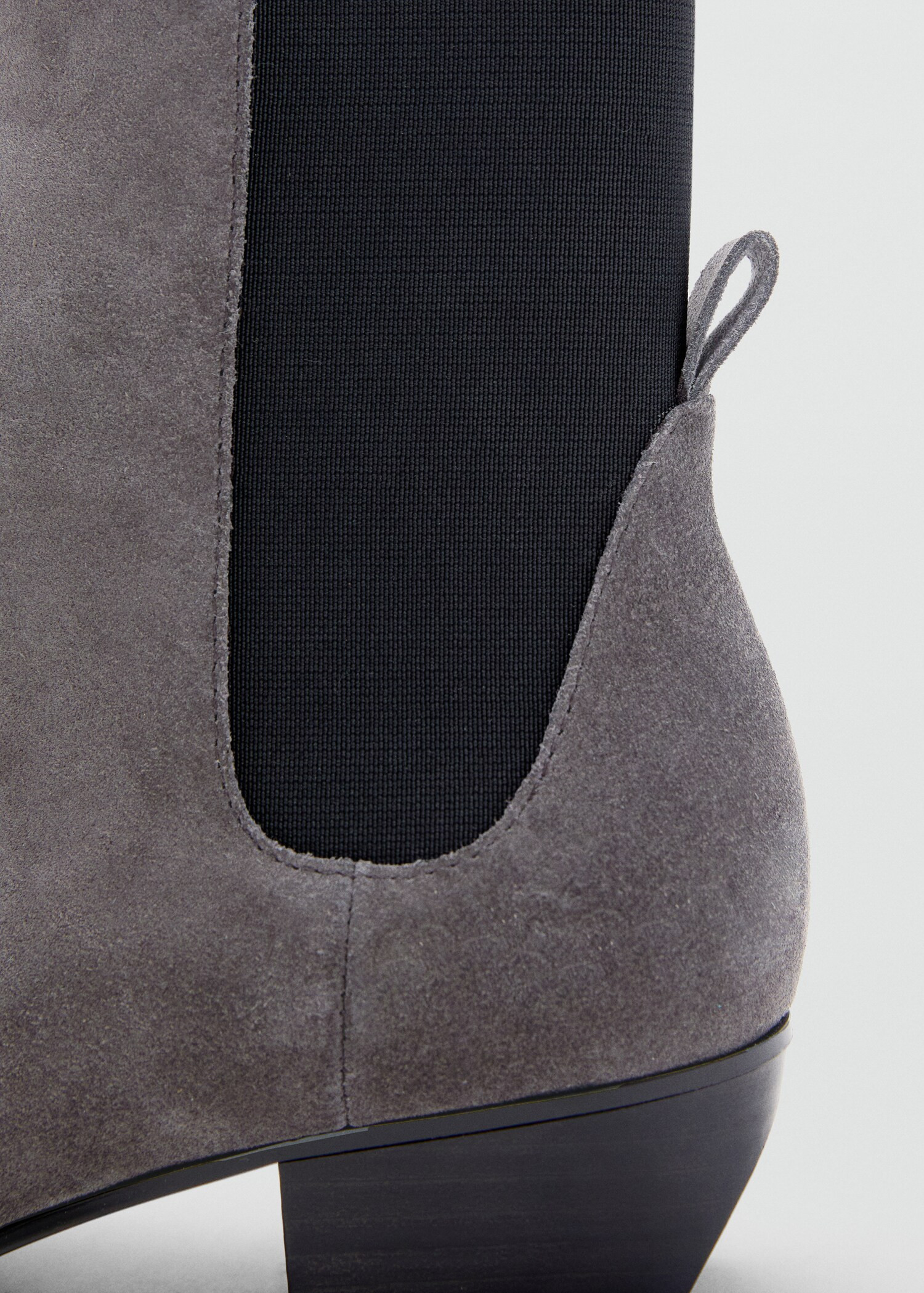 Heel suede ankle boot - Women | MANGO United Kingdom | MANGO (UK)