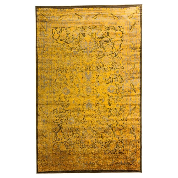 Miavilla Teppich Antika - Velours - Vintage Look - Gold - 200 x 300 cm | Amazon (DE)
