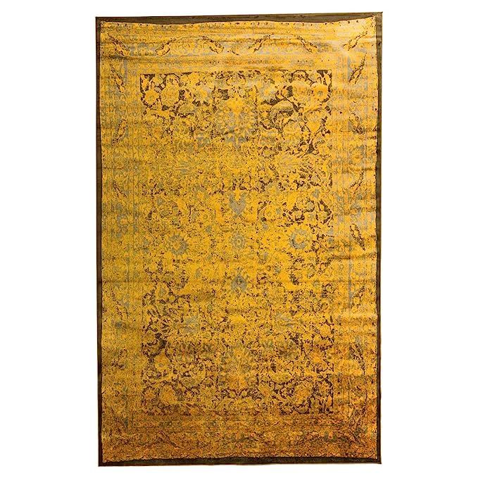 Miavilla Teppich Antika - Velours - Vintage Look - Gold - 200 x 300 cm | Amazon (DE)