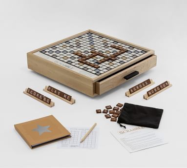 Wooden Scrabble Board Game - Maple Luxury Edition | Pottery Barn (US)