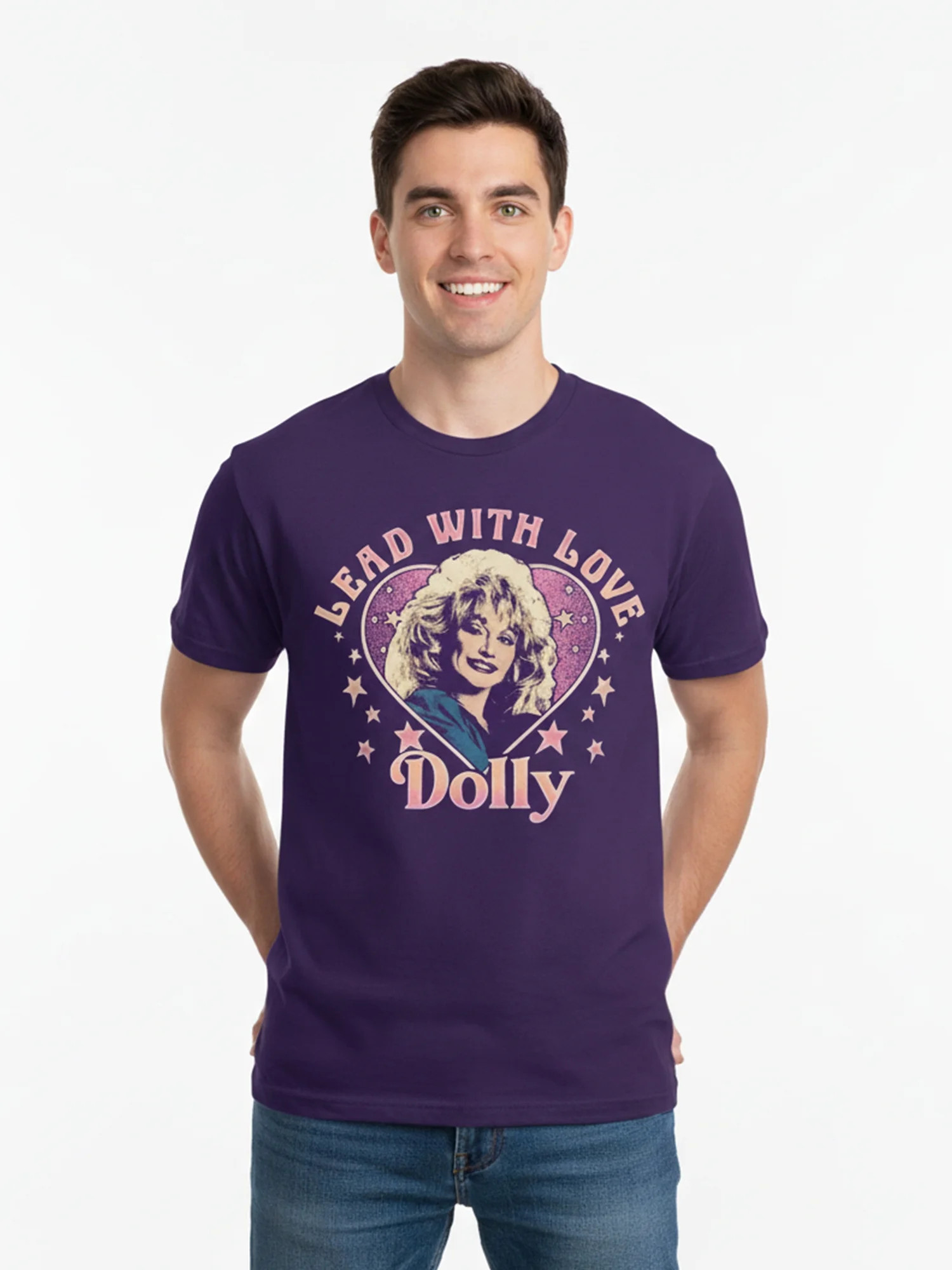 Dolly Parton, Men's & Big Men's Pride Graphic Tee, Lead With Love, Sizes S-3XL - Walmart.com | Walmart (US)