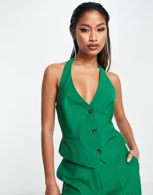 ASOS DESIGN Mix & Match suit vest in green | ASOS (Global)