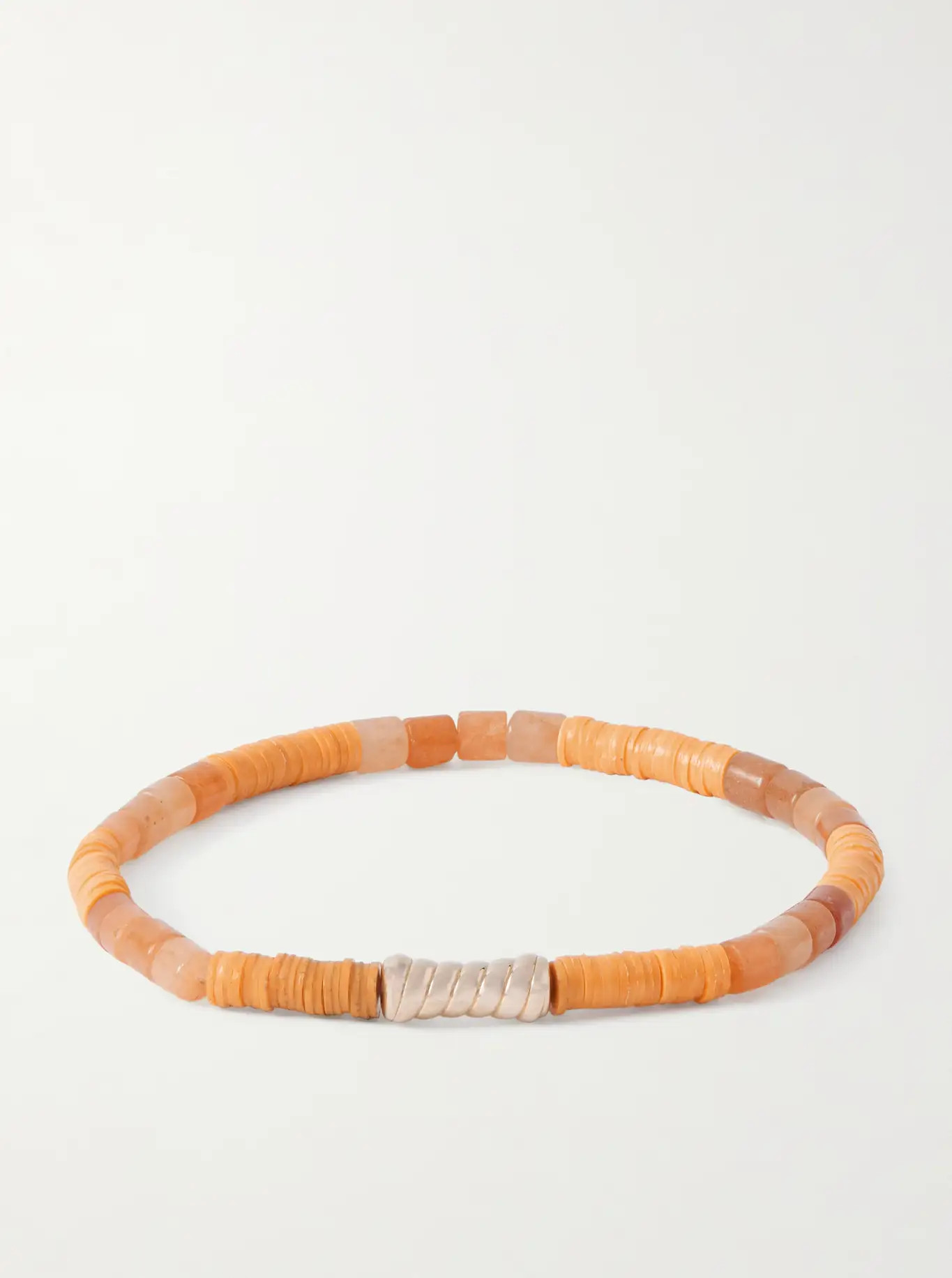14-Karat Gold Orange Aventurine Beaded Bracelet | Mr Porter (US & CA)
