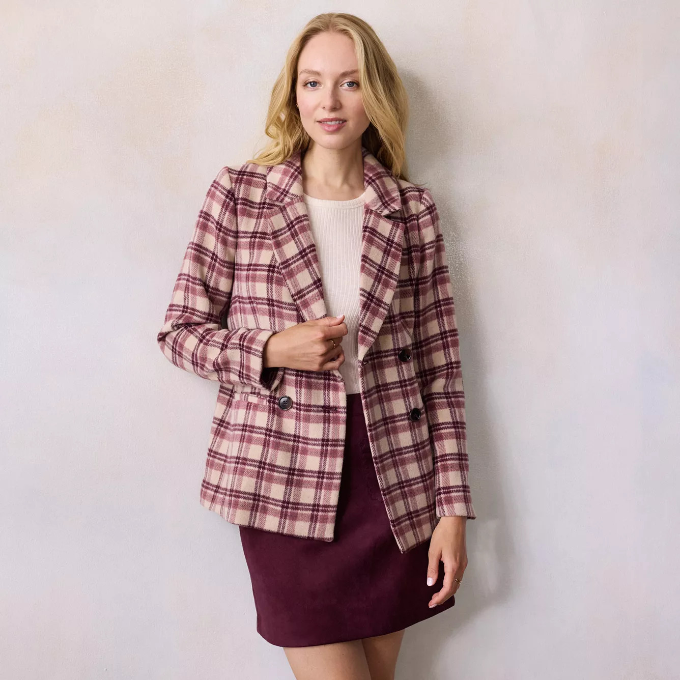 Women's LC Lauren Conrad Double Breasted Blazer | Kohl's
