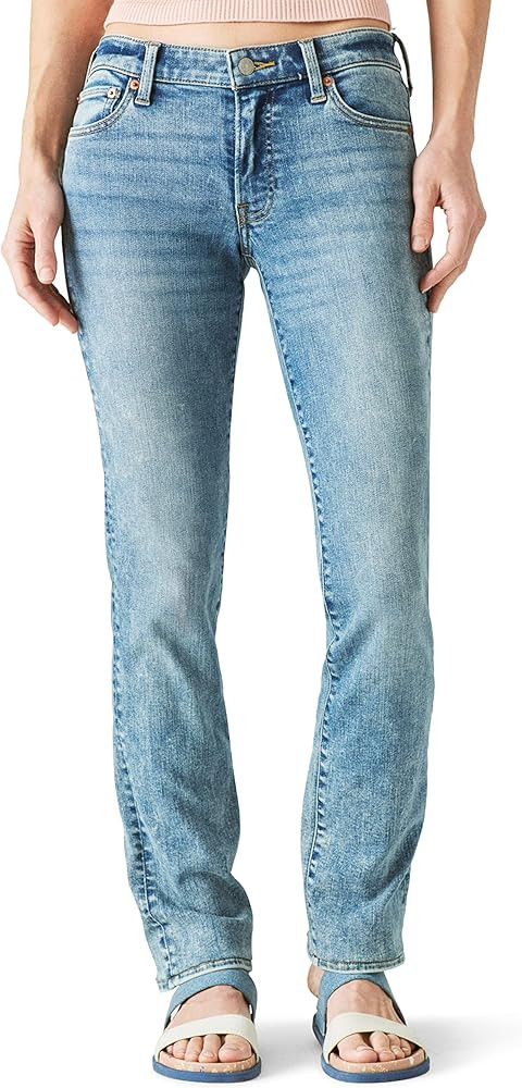 Lucky Brand Womens Mid Rise Sweet Straight Jeans | Amazon (US)