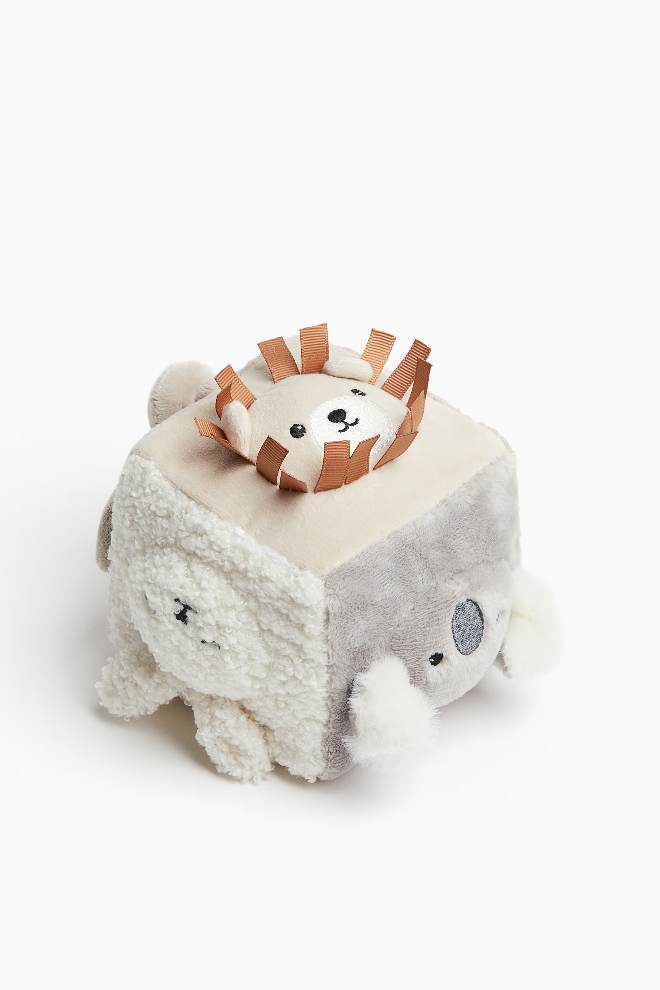 Interactive Cube-Shaped Soft Toy - Light beige/teddy bear - Home All | H&M US | H&M (US + CA)