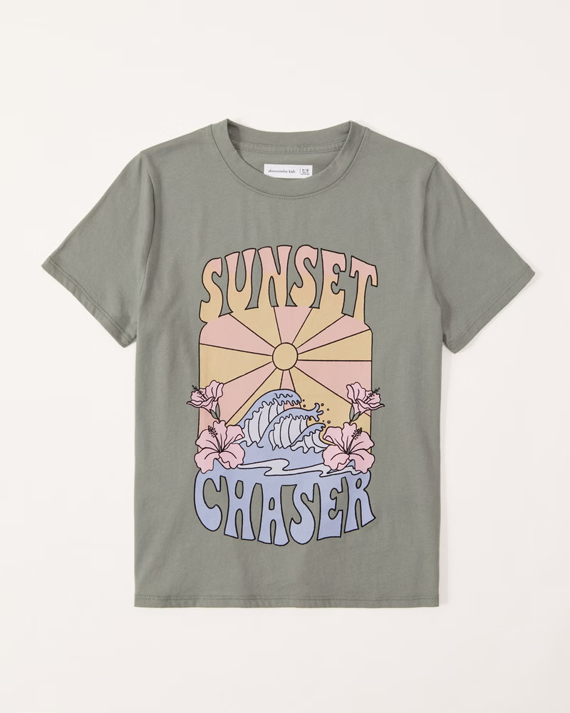 oversized graphic logo tee | Abercrombie & Fitch (US)