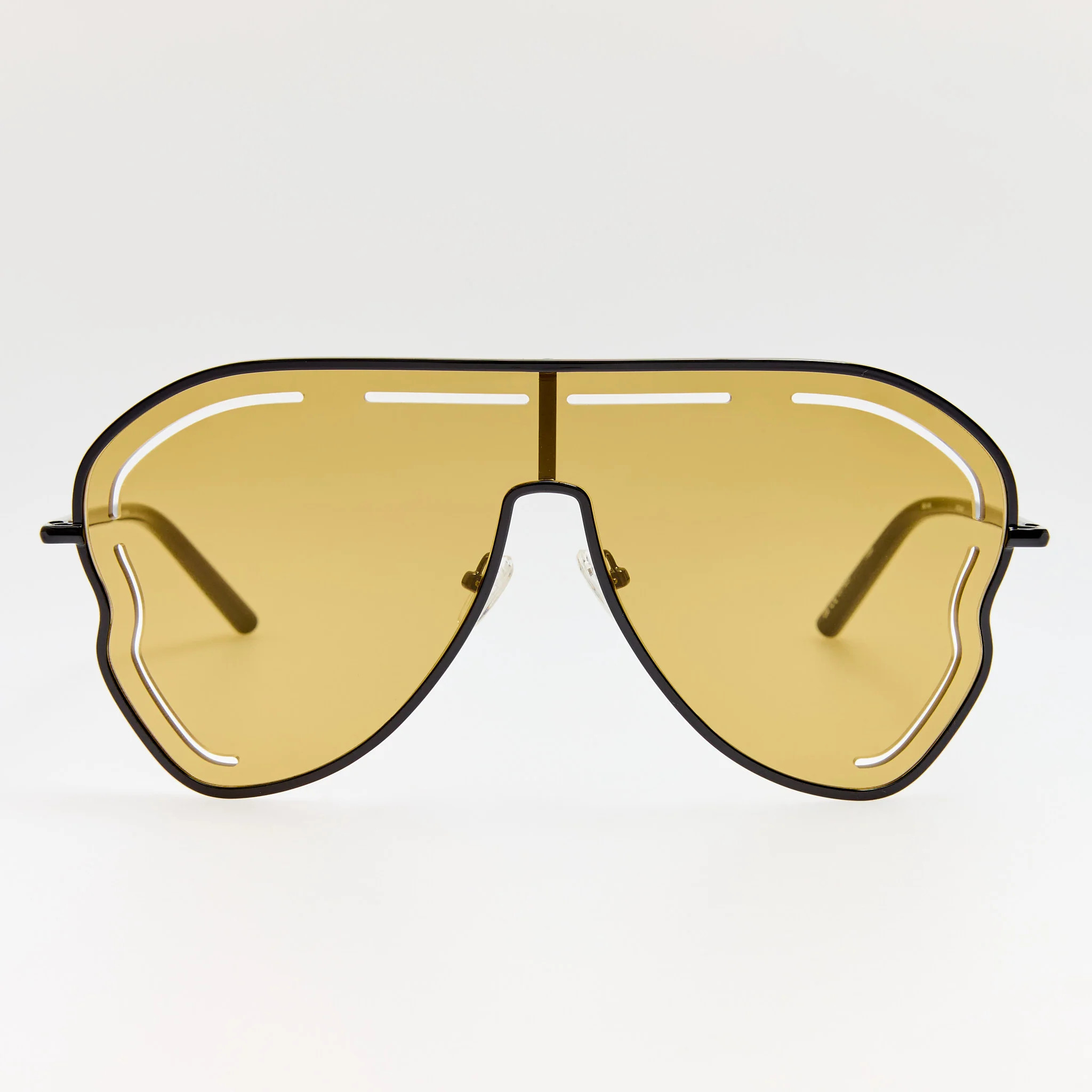 Kika Gardenia Sunglasses in Yellow and Black | Linda Farrow
