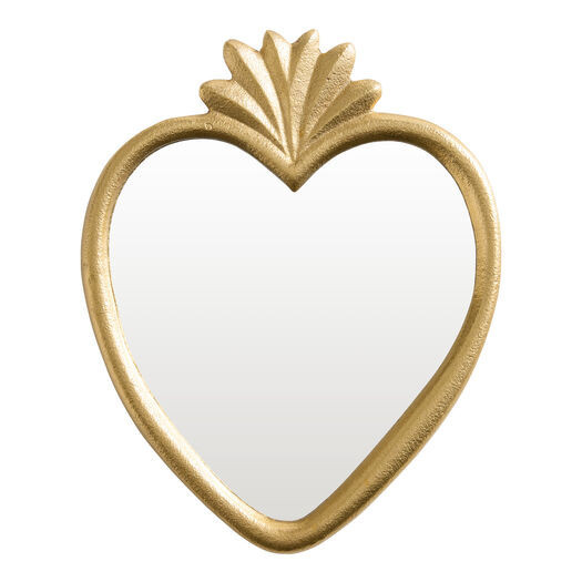 Gold Metal Milagro Heart Wall Mirror by World Market | World Market