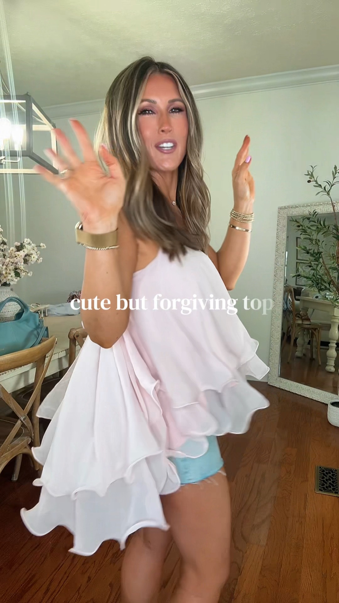 date night outfits

The cutest flattering summer top that hides everything 💕

This is one of those tops that just falls perfectly and is so easy to wear… especially if you want something cute but not clingy

Perfect for summer, date nights, or just everyday outfits

flattering summer top
flowy cami outfit
cute date night top

#summeroutfit #momstyle  
#creatorsearchinsights @Cider #tiktokshopspringglowup #greenish 

#LTKSeasonal #LTKFestival #LTKmomlife