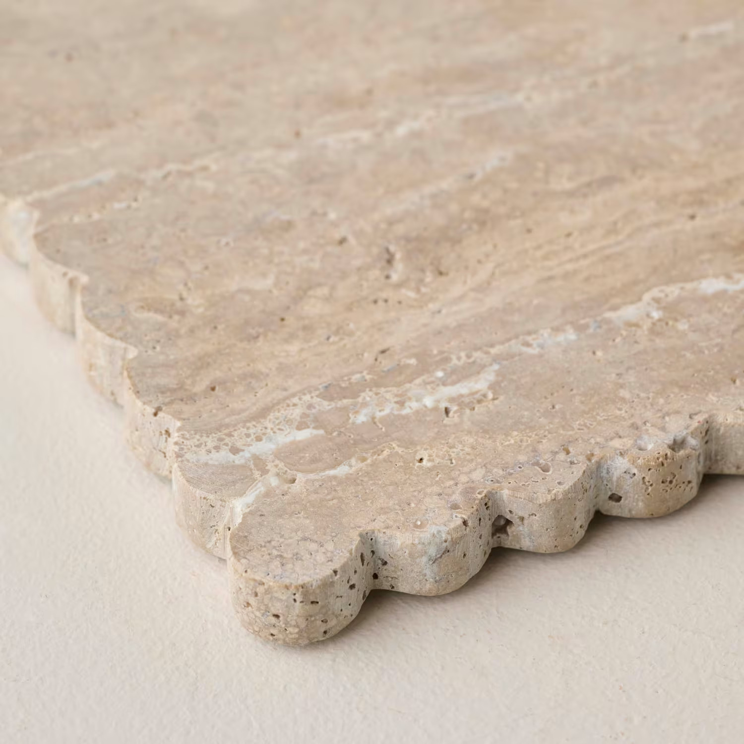 Travertine Scalloped Trivet | Magnolia