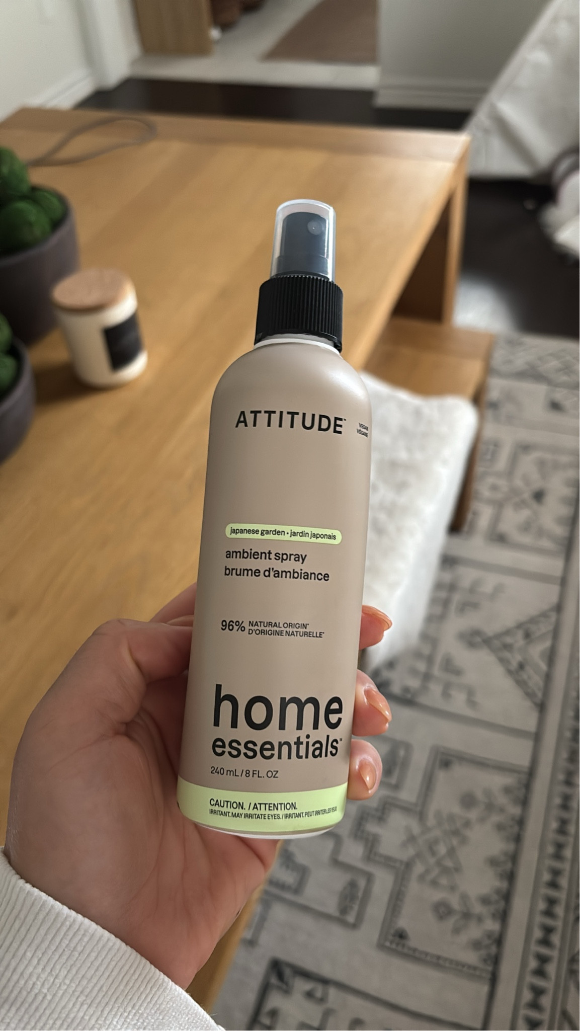 So I’m not one for scents or sprays and I was hesitant to spray this but this is a 10/10! Literally reminds me of a 5 ⭐️ hotel! Highly recommend! @attitude_living 

#LTKFamily #LTKHome
