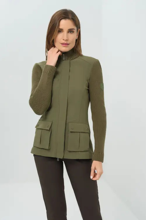 Anatomie Sweater Kenya Knit Safari Jacket in Olive Green at Nordstrom, Size X-Large | Nordstrom