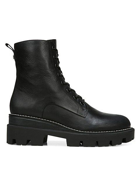 Garret Lug-Sole Leather Combat Boots | Saks Fifth Avenue