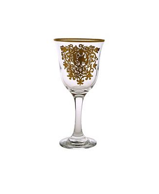 Classic Touch Water Glass with 14K Gold Design, Set of 6 & Reviews - Glassware & Drinkware - Dini... | Macys (US)