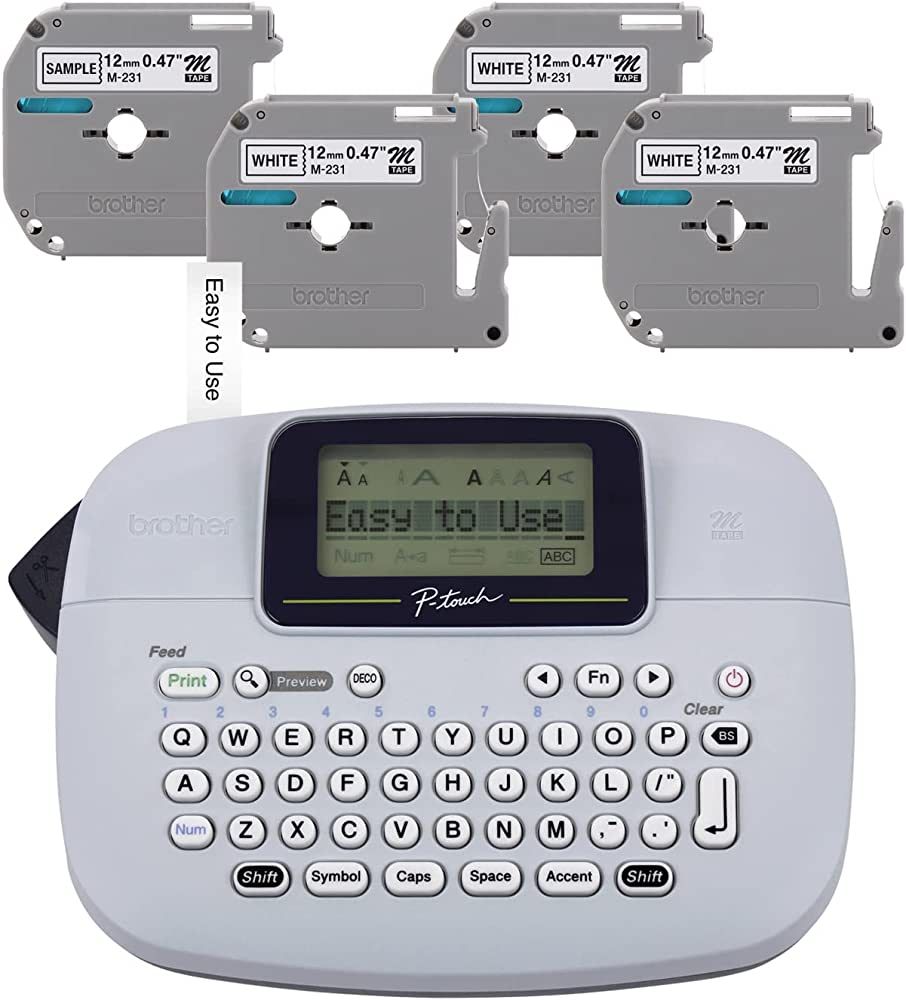 Brother PT-M95 P-Touch Label Maker Bundle (4 Label Tapes Included) | Amazon (US)