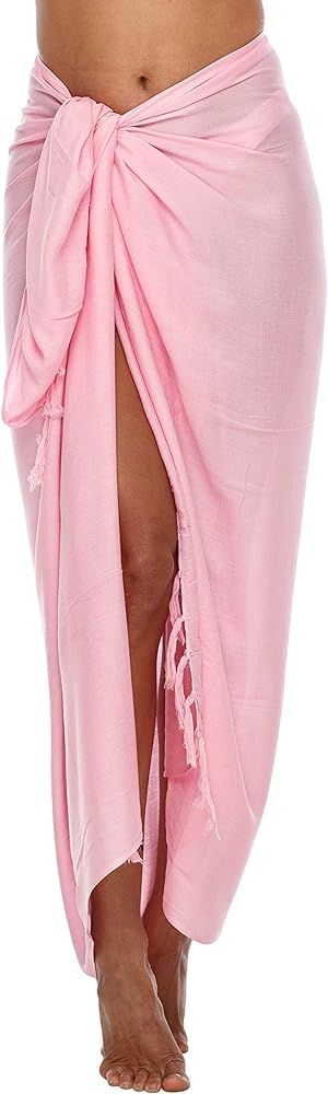 SHU-SHI Womens Beach Cover Up Sarong Swimsuit Cover-Up Pareo Coverups | Amazon (US)