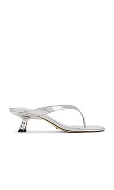 Tony Bianco Krista Mule in Silver Nappa Metallic from Revolve.com | Revolve Clothing (Global)