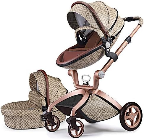 Baby Stroller Upgrade 2020,Hot Mom Baby Carriage with Adjustable Seat Height Angle and Four-Wheel... | Amazon (US)