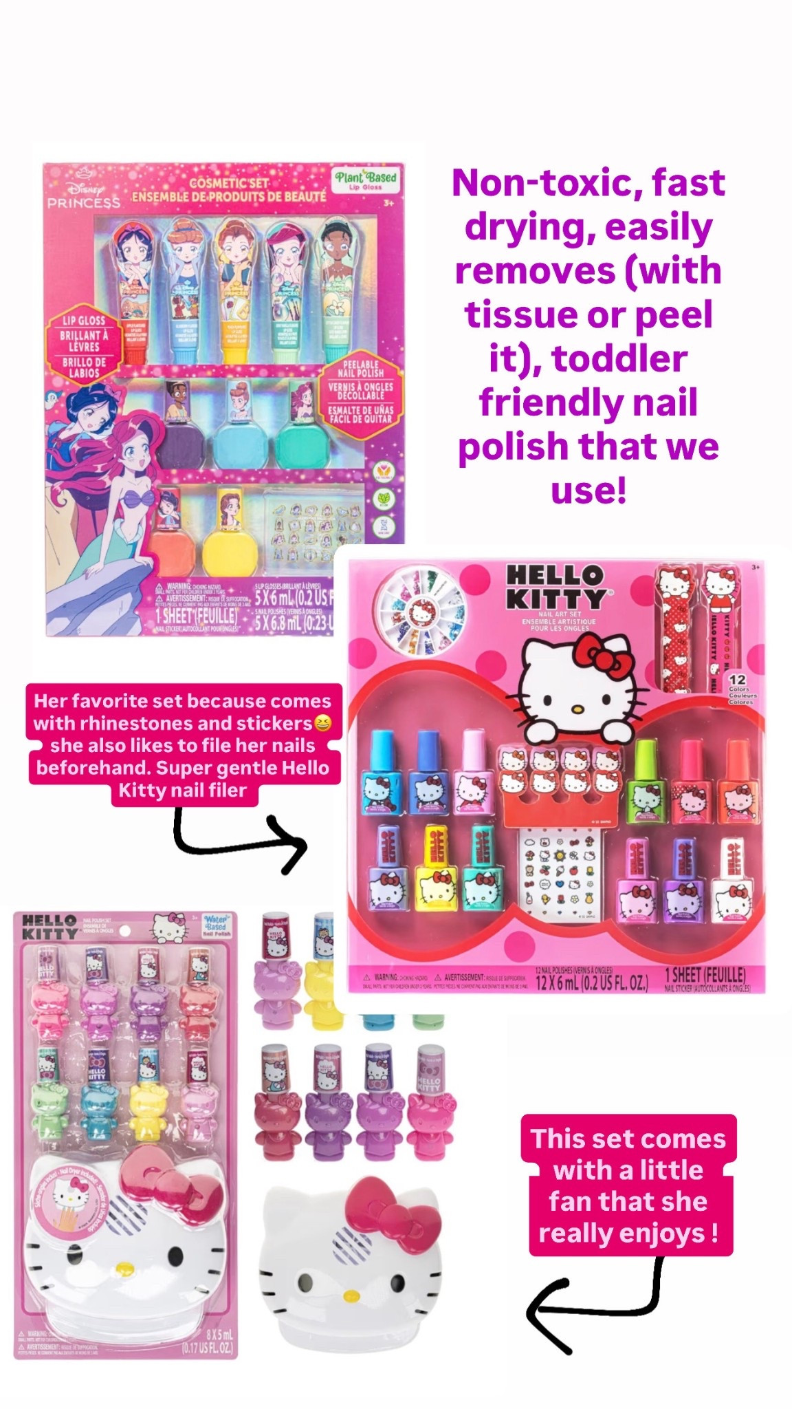 Nontoxic, fast drying, easily removable  toddler friendly nail polish 

#LTKKids #LTKmomlife